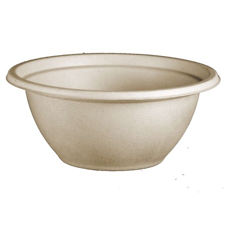 World Centric World Centric 32 oz. Unbleached Plant Fiber Compostable Bowl, PK500 BO-SC-U32